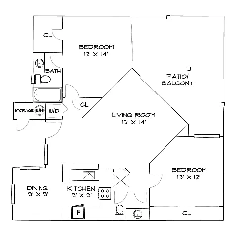 Floor plan Deisgn 2B Premier 3