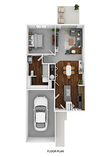 Floor plan 1 Bedroom 1 Bathroom