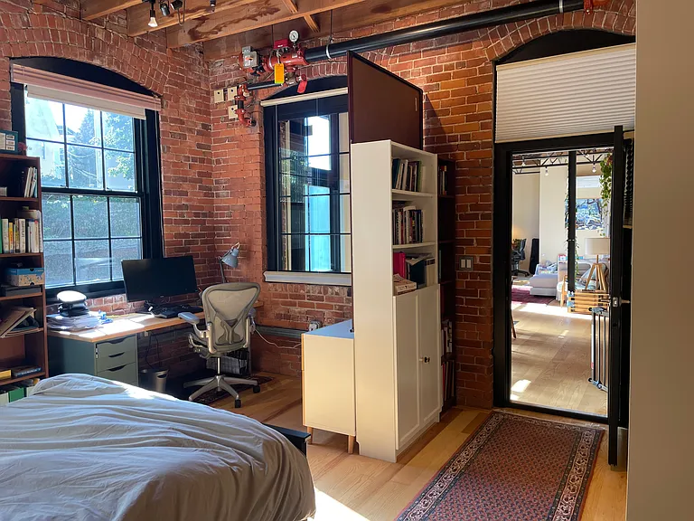 office in master bedroom