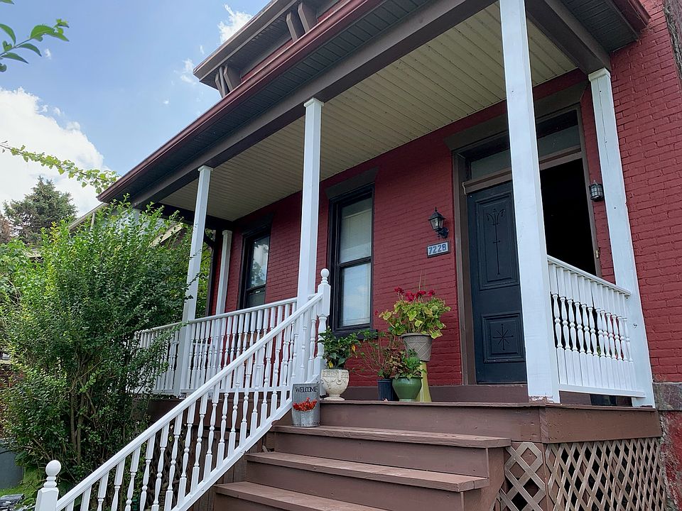 Freshly painted front porch.