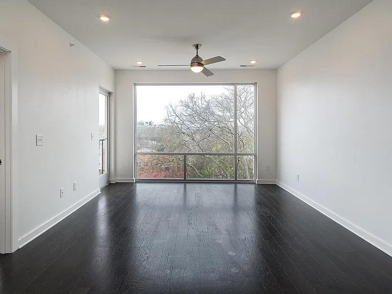 Wide Plank Hardwoods throughout Living and Bedroom.