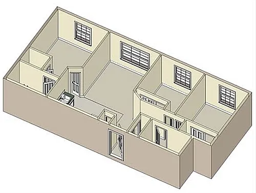 Floor plan Merlin - Three Bedroom