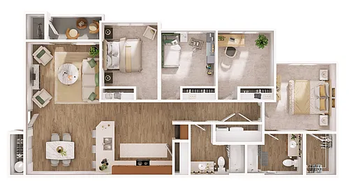 Floor plan Four Bedroom