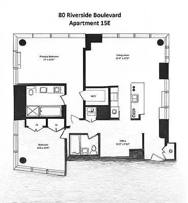 80 Riverside Boulevard #15E