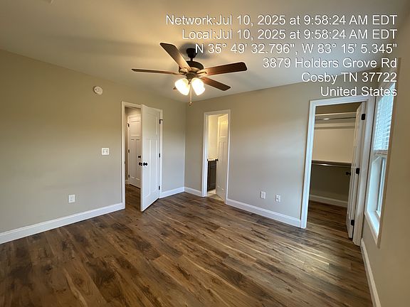Master bedroom #1 with lage custom closet and private bath