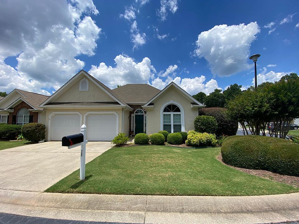 Front view of house, on a corner lot