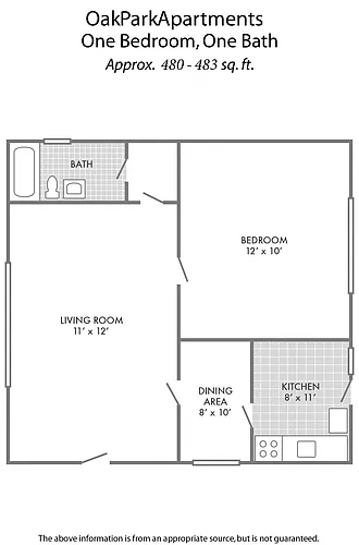 Floor plan 1 Bedroom_1 Bath