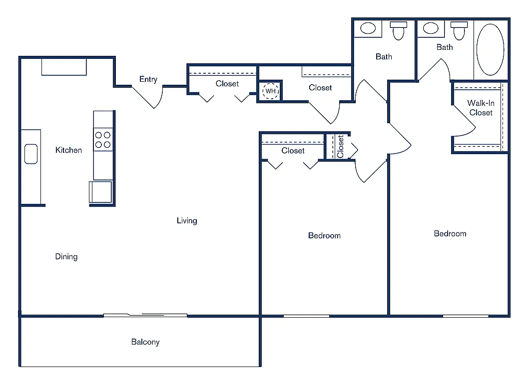 Floor plan 2x2P - (Partial)