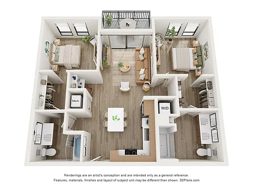 Floor plan B1C