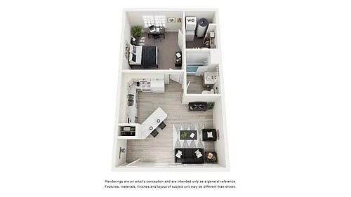 Floor plan 1X1