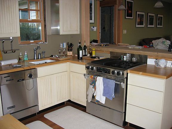 new kitchen with stainless high end appliances