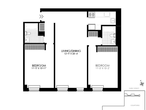 2nd image of 410 W 53rd St APT 707