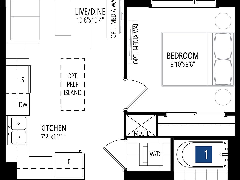 NPB7 - 1 Bedroom Den
