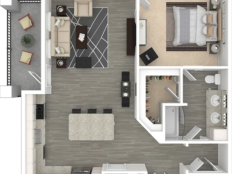 King's Crown | 1 Bedroom | 1 Bathroom | 893 SF King's Crown | 1 Bedroom | 1 Bathroom | 893 SF