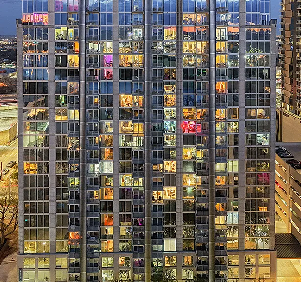 High-rise living in Austin's popular Rainey Street neighborhood