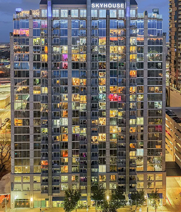 High-rise living in Austin's popular Rainey Street neighborhood