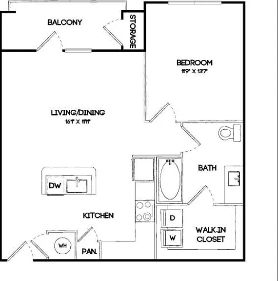 A4HC | 1 bed 1 bath | 733 sq ft A4HC | 1 bed 1 bath | 733 sq ft