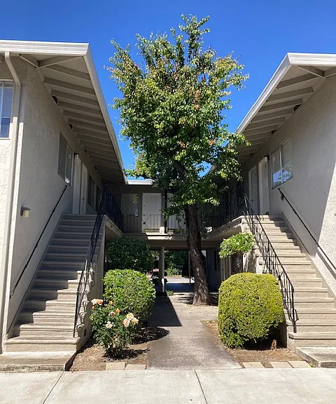 Apt #6 is upstairs on the left side of the building