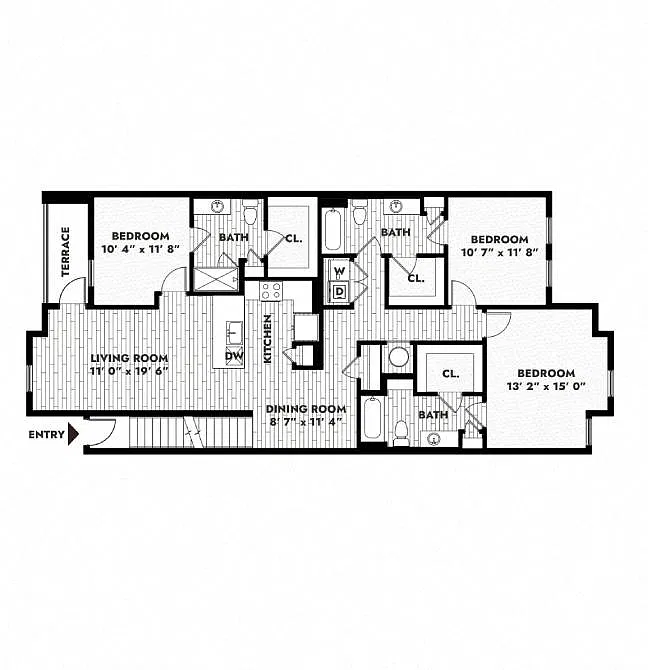 Floor plan 3B