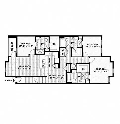 Floor plan 3B