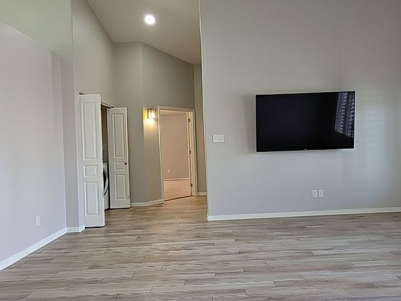 Living area looking toward master bedroom
