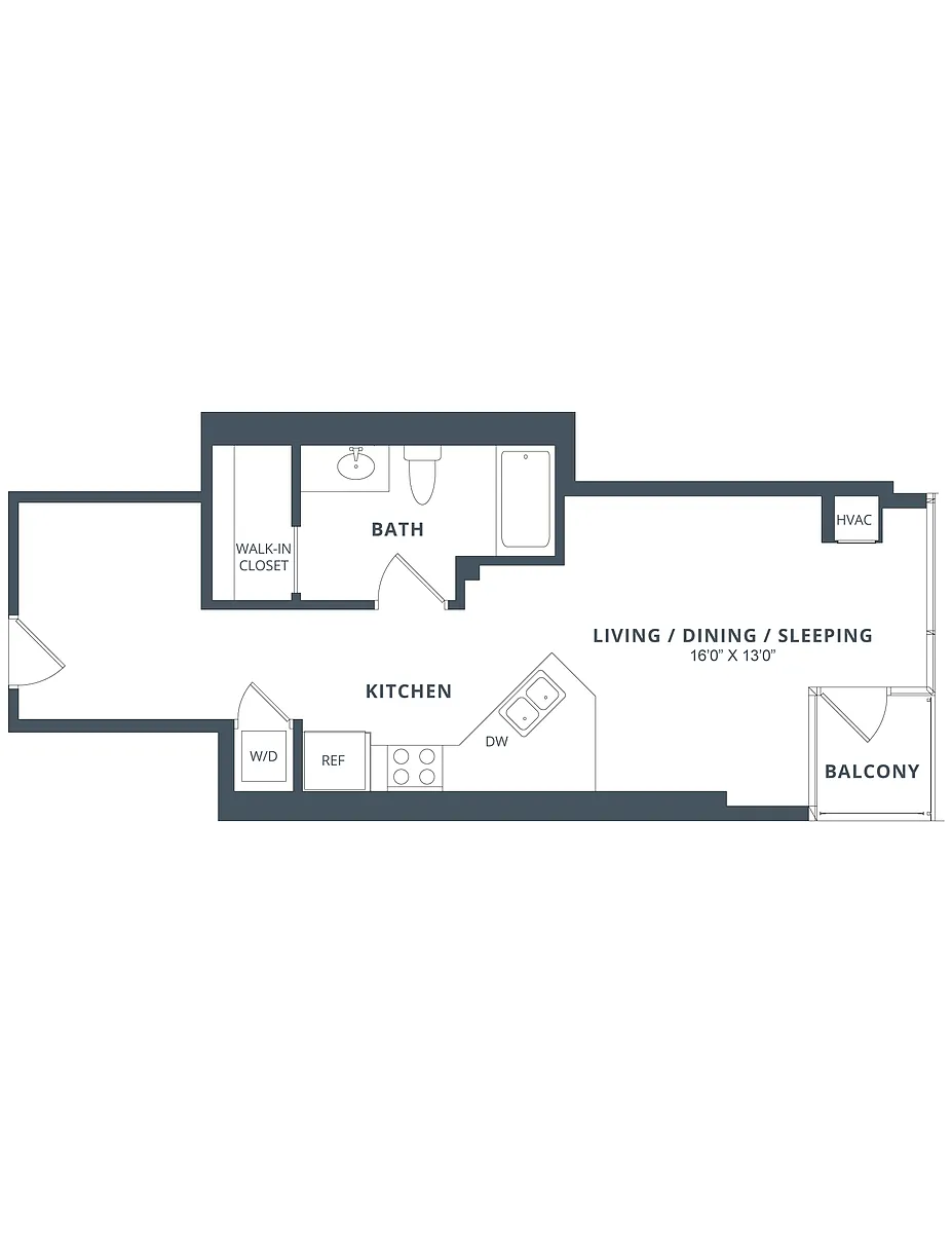 Floor plan Studio-S8
