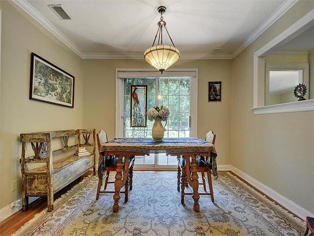 Formal dining with closet, could easily be a 3rd bedroom.