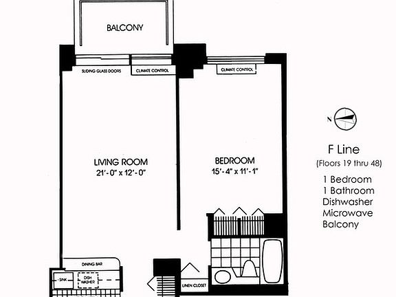 2nd image of 145 W 67th St APT 34F