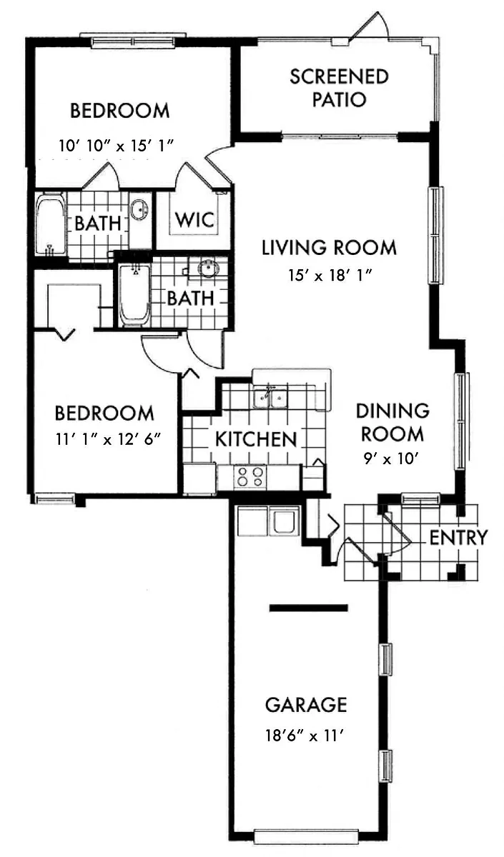 Floor plan Hampton B2C