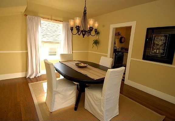 Spacious dining room opens to huge deck