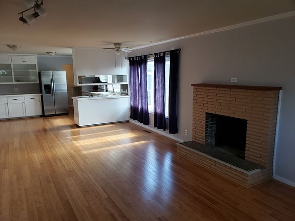 Open concept living dining kitchen