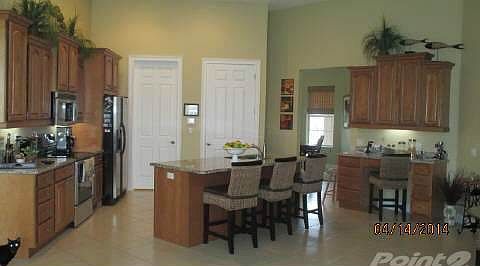 Kitchen open to Family room