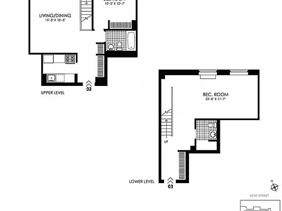 2nd image of 410 W 53rd St #103