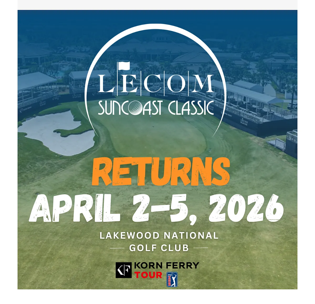 The neighboring Concession course hosting the Seniors' PGA mid-April as well - 17735 Hickok Belt Loop #17735