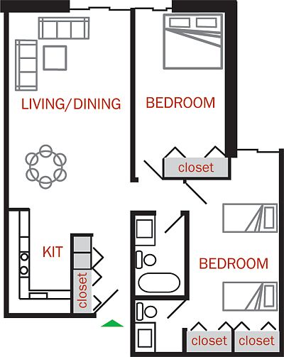 2nd image of 2020 E Park Pl APT 301