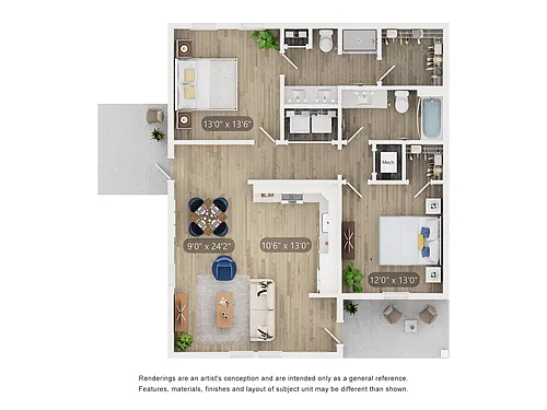 Floor plan Cottage B2