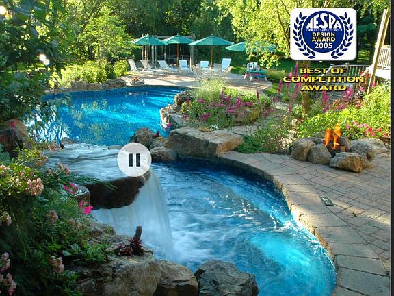 Award pool and resort patios
