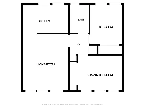 Floor plan 2 Bedroom 1 Bath A