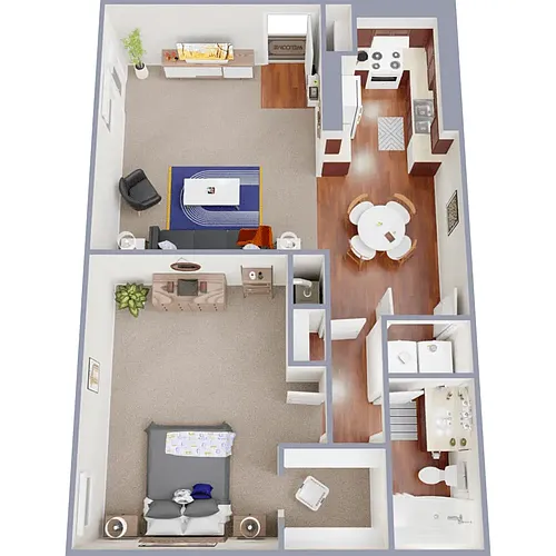 Floor plan 1 BDR