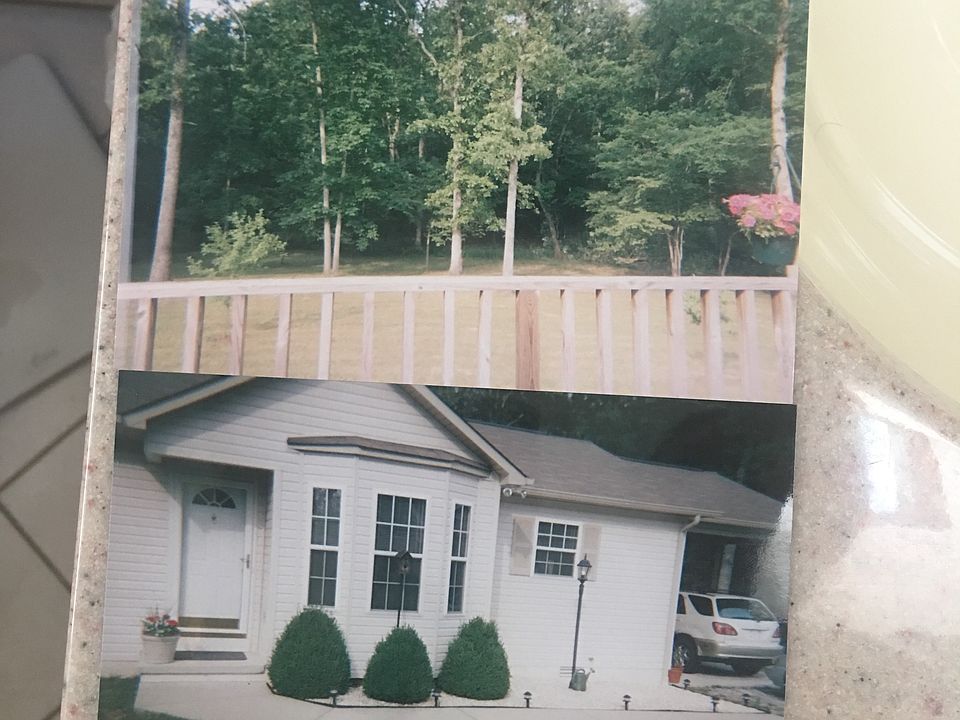 View of front of home and pic of back yard