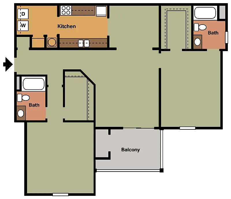 Floor plan 2X2