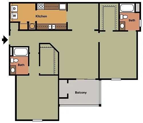 Floor plan 2X2