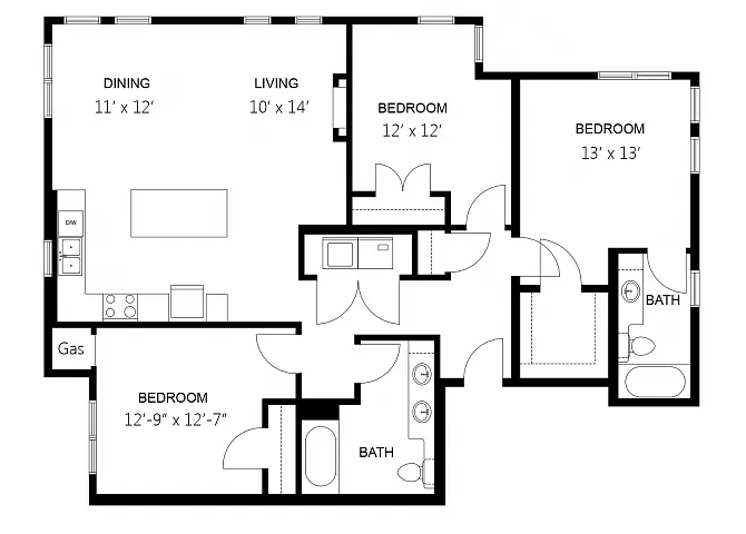 Floor plan Villas