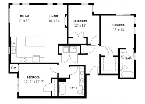 Floor plan Villas