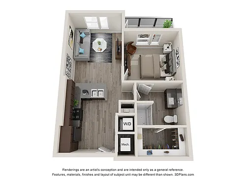 Floor plan The Brewer