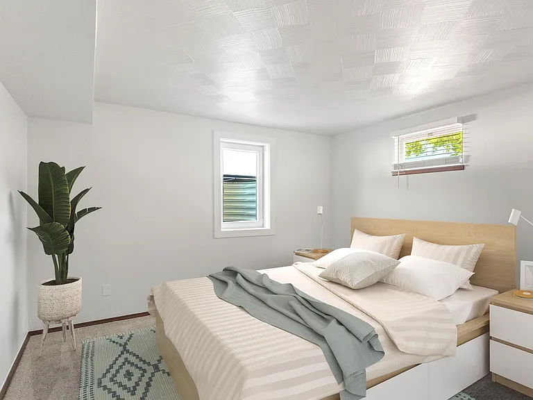 Bedroom 5. This image shows a virtually furnished space. Bedrooms come unfurnished.
