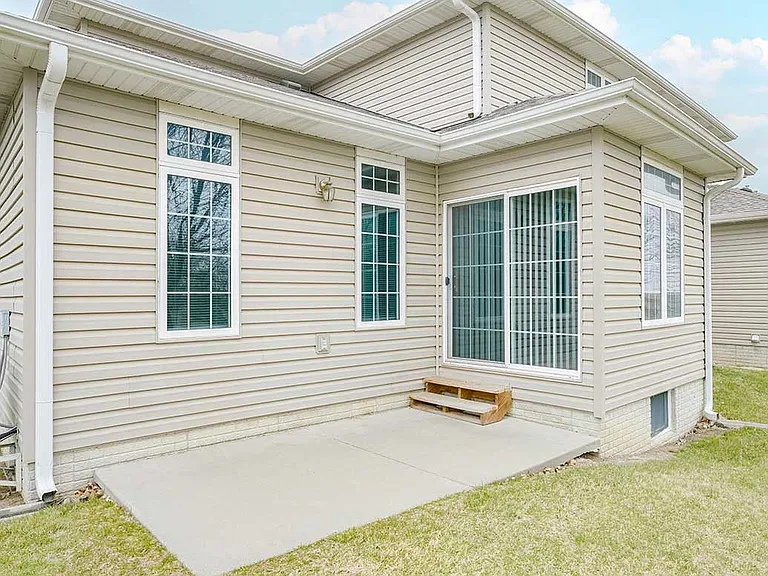 Enjoy a patio or deck just off your dining room.