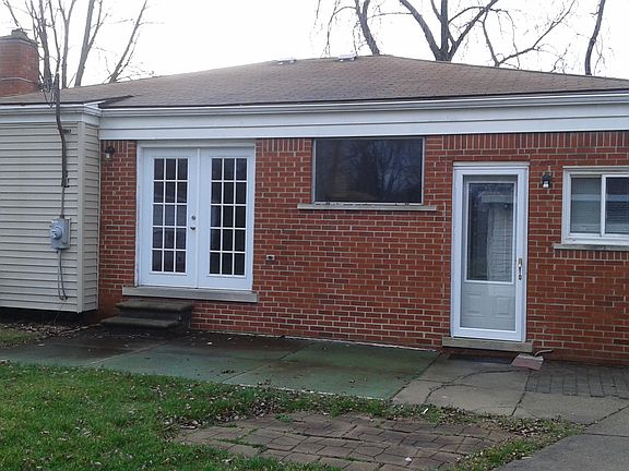 Back view of house