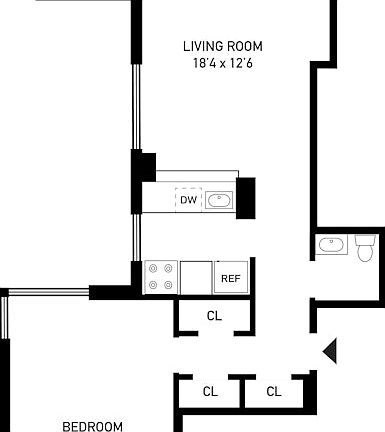 2nd image of 347 W 57th St APT 24D