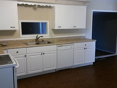 Updated kitchen with open dining area